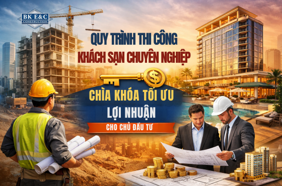 Quy trình thi công Khách sạn chuyên nghiệp: Chìa khóa tối ưu lợi nhuận cho chủ đầu tư