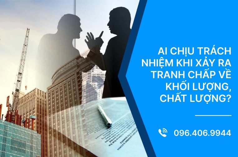 Ai chịu trách nhiệm khi xảy ra tranh chấp về khối lượng, chất lượng?