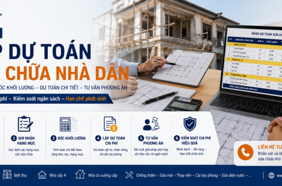 Lập Dự Toán Sửa Chữa Nhà Dân: Cơ Sở Giúp Chủ Nhà Tránh Phát Sinh Chi Phí