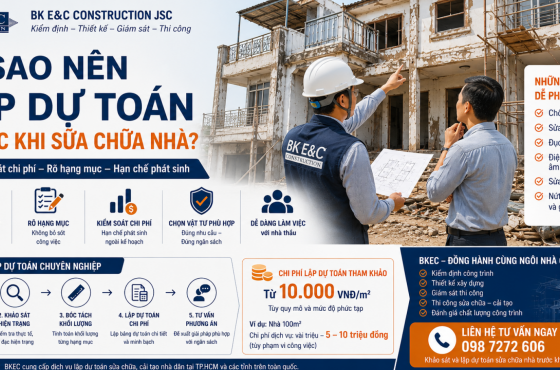 Sửa Nhà Hết Bao Nhiêu Tiền? Vì Sao Cần Lập Dự Toán Trước Khi Thi Công