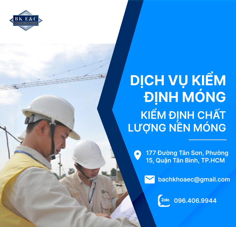 Dịch vụ kiểm định móng, kiểm định chất lượng nền móng