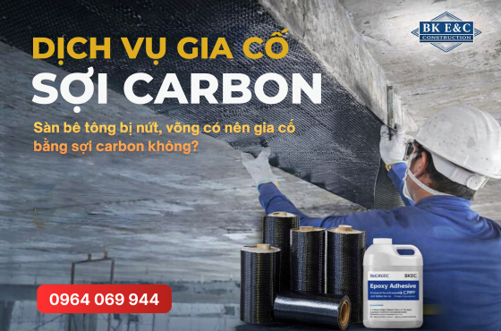 Sàn bê tông bị nứt, võng có nên gia cố bằng sợi carbon không?
