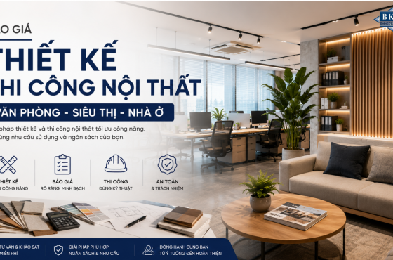 Báo Giá Thiết Kế Thi Công Nội Thất Văn Phòng, Siêu Thị Và Nhà Ở