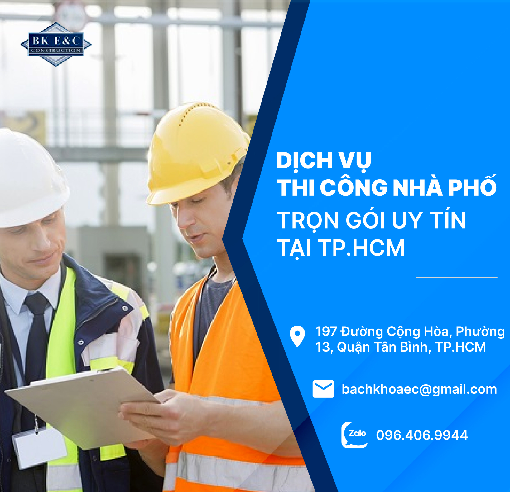 Dịch Vụ Thi Công Nhà Phố Trọn Gói Uy Tín Tại TP.HCM  