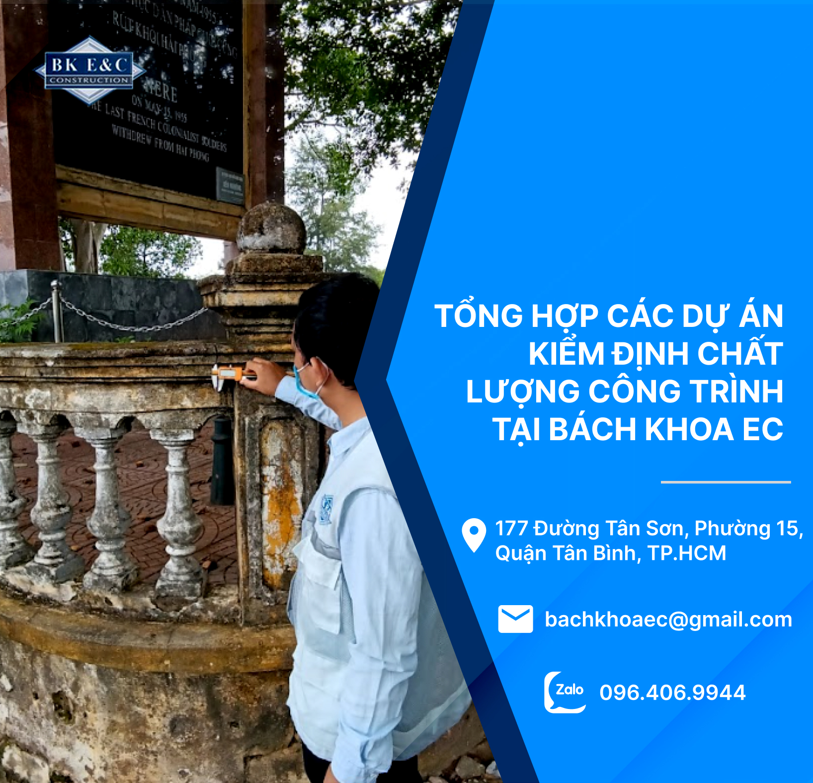 Tổng Hợp Các Dự Án Kiểm Định Chất Lượng Công Trình Tại Bách Khoa EC