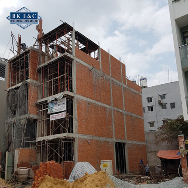 Xây nhà trọn gói phần thô đảm bảo khung nhà vững chắc, đúng tiêu chuẩn TCVN