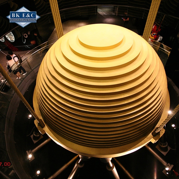 hình ảnh lắp đặt hệ thống chống động đất cho tòa nhà cao tầng