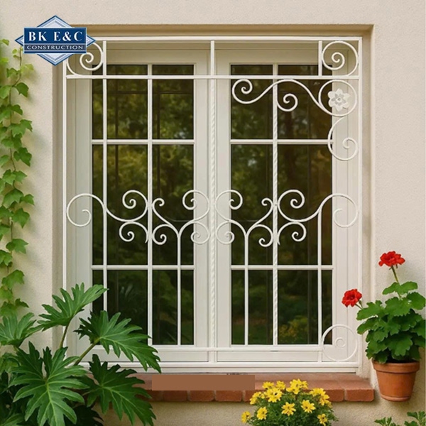 mẫu cửa sắt hiện đại được thiết kế theo yêu cầu khách hàng