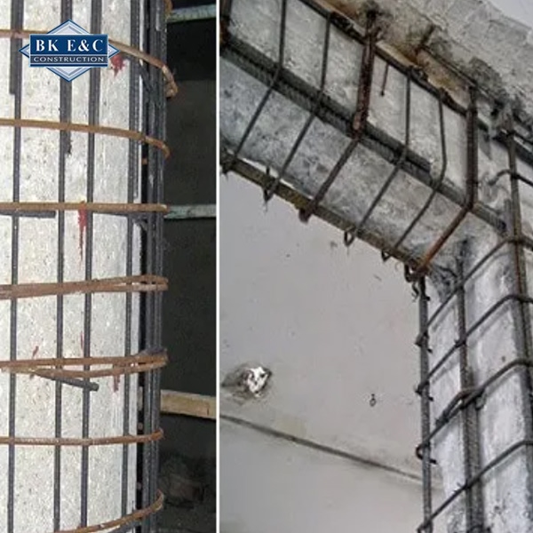 Gia cường cốt thép giúp cải thiện khả năng chịu lực, khắc phục hư hỏng