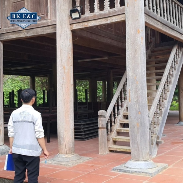 Khảo sát hiện trạng chất lượng nhà sàn ở chùa Bái Đính - Ninh Bình