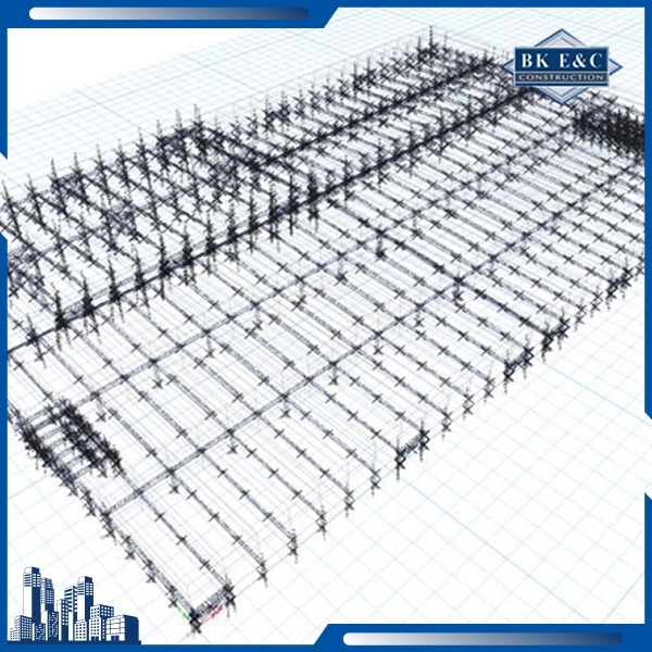 Bản vẽ phương án lắp đặt pin năng lượng mặt trời của dự án