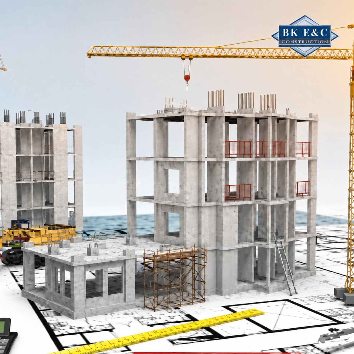Kỹ sư kiểm tra, đối chiếu khối lượng thi công với hợp đồng và lập hồ sơ quyết toán