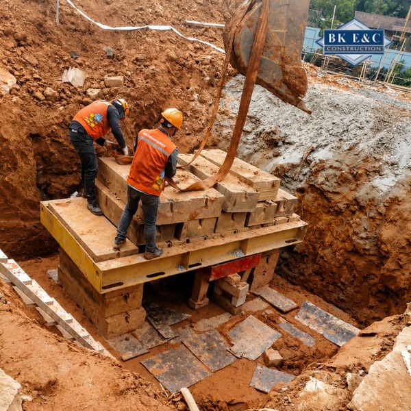 Gia tải ô sàn khi thử tải để kiểm tra khả năng chịu lực thực tế