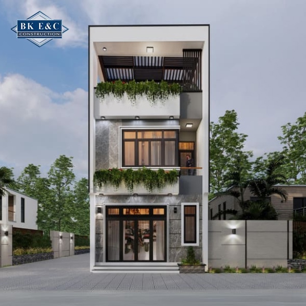 Xu hướng kiến trúc nhà phố năm 2026 ưu tiên thiết kế tối giản, giúp không gian trở nên gọn gàng và hiện đại