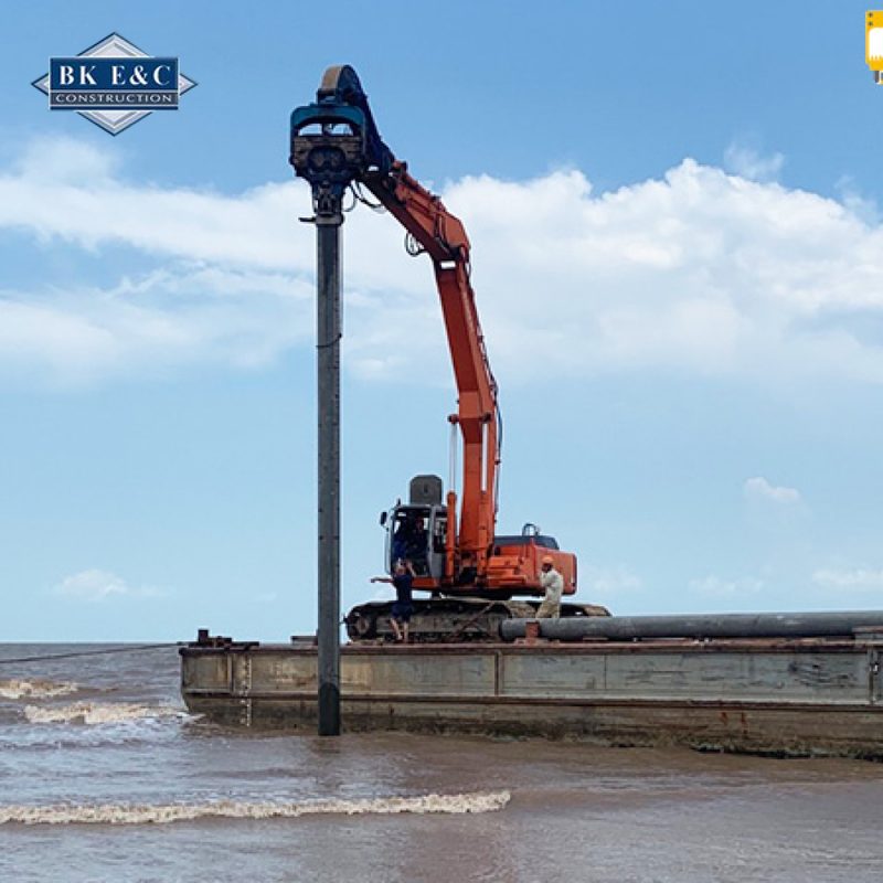 Quá trình thi công yêu cầu độ chính xác cao để đảm bảo an toàn và chất lượng nền móng