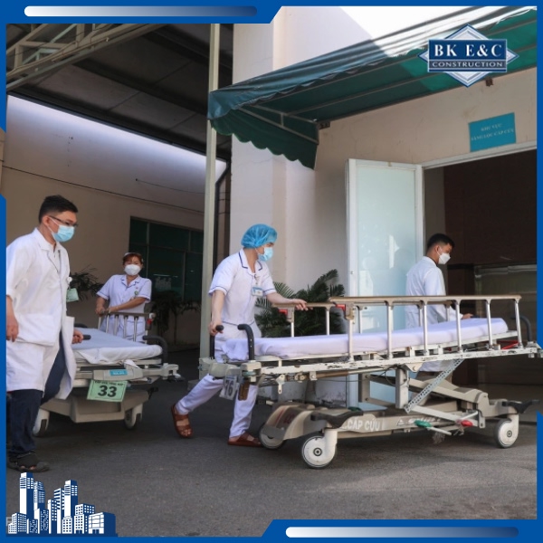 Kết cấu tầng hầm được tính toán kỹ lưỡng nhằm đáp ứng nhu cầu vận hành và lưu thông trong môi trường bệnh viện
