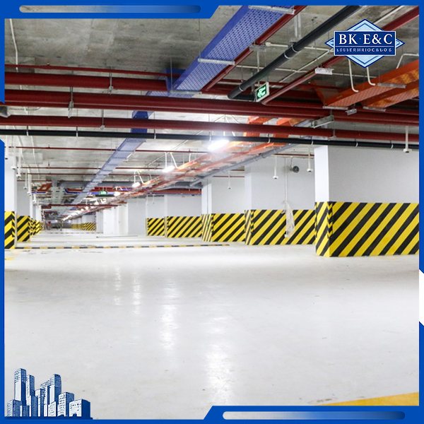 Các hạng mục như kết cấu, chống thấm, thoát nước và hệ thống kỹ thuật được triển khai đồng bộ theo tiêu chuẩn