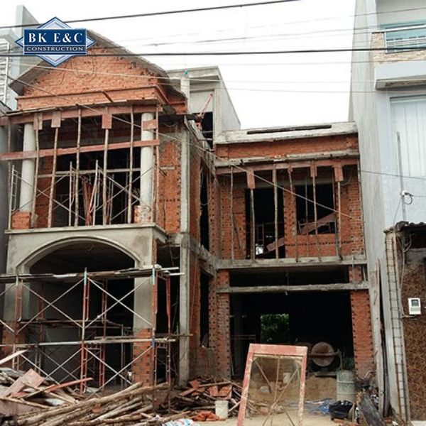 Thi công xây dựng nhà phố đảm bảo kết cấu an toàn, hệ thống điện nước tiện nghi